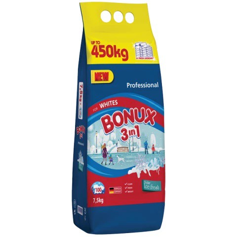 Bonux 100 dávek/7.5kg 3v1 | Prací prostředky - Prací prášky